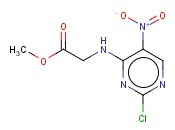 2-(2-氯-5-硝基嘧啶-4-<span class='lighter'>氨基</span>)乙酸<span class='lighter'>甲</span><span class='lighter'>酯</span>