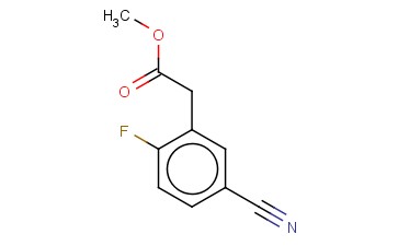5-CYANO-2-<span class='lighter'>FLUOROPHENYLACETIC</span> ACID METHYL ESTER