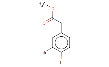<span class='lighter'>BENZENEACETIC</span> ACID, <span class='lighter'>3-BROMO-4-FLUORO-</span>, METHYL <span class='lighter'>ESTER</span>