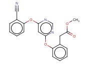 BENZENEACETIC ACID, 2-[[6-(2-CYANOPHENOXY)-4-PYRIMIDINYL]OXY]-, METHYL ESTER