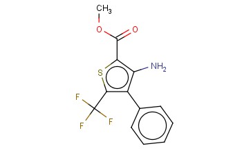 METHYL 3-AMINO-4-PHENYL-5-(TRIFLUOROMETHYL)THIOPHENE-2-CARBOXYLATE