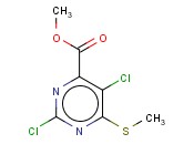 METHYL 2,5-DICHLORO-6-METHYLSULFANYLPYRIMIDINE-4-CARBOXYLATE