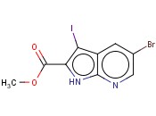 METHYL 5-BROMO-3-IODO-1H-PYRROLO[2,3-B]PYRIDINE-2-CARBOXYLATE