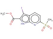 METHYL 3-IODO-6-(METHYLSULFONYL)-1H-PYRROLO[2,3-B]PYRIDINE-2-CARBOXYLATE