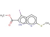 METHYL 3-IODO-6-(METHYLTHIO)-1H-PYRROLO[2,3-B]PYRIDINE-2-CARBOXYLATE