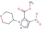 METHYL 4-NITRO-1-(TETRAHYDRO-2H-PYRAN-4-YL)-1H-PYRAZOLE-5-CARBOXYLATE