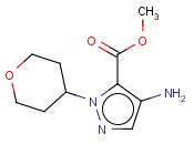 METHYL 4-AMINO-1-(TETRAHYDRO-2H-PYRAN-4-YL)-1H-PYRAZOLE-5-CARBOXYLATE