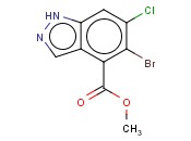 METHYL 5-BROMO-6-CHLORO-1H-INDAZOLE-4-CARBOXYLATE