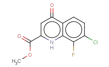 METHYL 7-CHLORO-8-FLUORO-4-HYDROXYQUINOLINE-2-CARBOXYLATE