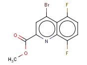 2-QUINOLINECARBOXYLIC ACID, 4-BROMO-5,8-DIFLUORO-, METHYL ESTER