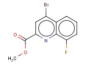 2-QUINOLINECARBOXYLIC ACID, 4-BROMO-8-FLUORO-, METHYL ESTER