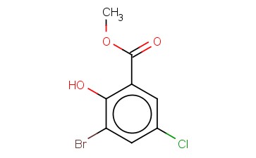 <span class='lighter'>BENZOIC</span> ACID, <span class='lighter'>3-BROMO-5-CHLORO-2-HYDROXY-</span>, METHYL <span class='lighter'>ESTER</span>
