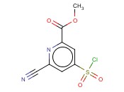 METHYL 4-(CHLOROSULFONYL)-6-<span class='lighter'>CYANOPYRIDINE</span>-2-CARBOXYLATE