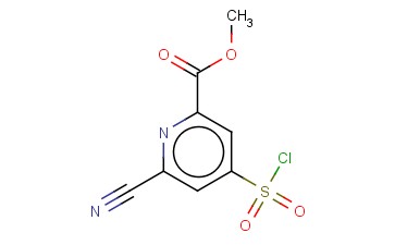 METHYL 4-(CHLOROSULFONYL)-6-<span class='lighter'>CYANOPYRIDINE</span>-2-CARBOXYLATE