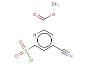 METHYL 6-(CHLOROSULFONYL)-4-<span class='lighter'>CYANOPYRIDINE</span>-2-CARBOXYLATE