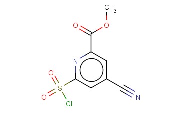 METHYL 6-(CHLOROSULFONYL)-4-<span class='lighter'>CYANOPYRIDINE</span>-2-CARBOXYLATE