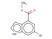 METHYL 6-<span class='lighter'>BROMOINDOLE</span>-4-CARBOXYLATE