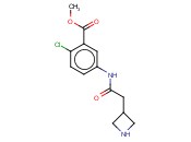 METHYL 5-[2-(AZETIDIN-3-YL)ACETAMIDO]-<span class='lighter'>2-CHLOROBENZOATE</span>