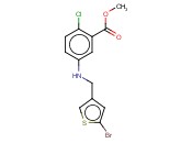 METHYL 5-([(5-BROMOTHIOPHEN-3-YL)METHYL]AMINO)-<span class='lighter'>2-CHLOROBENZOATE</span>