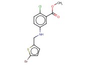 METHYL 5-([(5-BROMOTHIOPHEN-2-YL)METHYL]AMINO)-<span class='lighter'>2-CHLOROBENZOATE</span>
