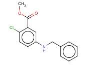 METHYL 5-(BENZYLAMINO)-<span class='lighter'>2-CHLOROBENZOATE</span>