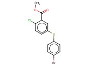 METHYL 5-(4-BROMOPHENYLTHIO)-<span class='lighter'>2-CHLOROBENZOATE</span>