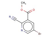 METHYL 5-BROMO-2-<span class='lighter'>CYANOPYRIDINE</span>-3-CARBOXYLATE