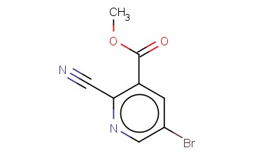 METHYL 5-BROMO-2-<span class='lighter'>CYANOPYRIDINE</span>-3-CARBOXYLATE