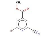 METHYL 2-BROMO-6-<span class='lighter'>CYANOPYRIDINE</span>-4-CARBOXYLATE