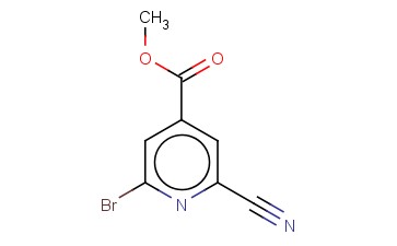 METHYL 2-BROMO-6-<span class='lighter'>CYANOPYRIDINE</span>-4-CARBOXYLATE