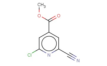 METHYL 2-CHLORO-6-<span class='lighter'>CYANOPYRIDINE</span>-4-CARBOXYLATE