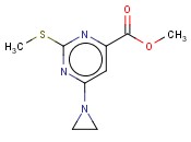 METHYL 6-(AZIRIDIN-1-YL)-2-METHYLSULFANYLPYRIMIDINE-4-CARBOXYLATE
