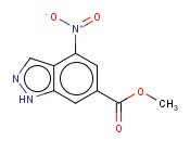 4-<span class='lighter'>硝基</span>-6-<span class='lighter'>吲</span><span class='lighter'>唑</span>羧酸甲酯