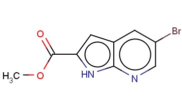METHYL <span class='lighter'>5-BROMO-7-AZAINDOLE-2-CARBOXYLATE</span>