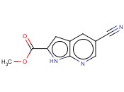 METHYL 5-氰基-<span class='lighter'>1H-</span>吡咯[<span class='lighter'>2,3</span>-B]吡啶-2-羧酸甲酯