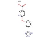 6-(3-1H-四唑-5-基)苯氧基)<span class='lighter'>烟酸</span><span class='lighter'>甲</span><span class='lighter'>酯</span>