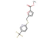 <span class='lighter'>甲基</span> 5-({[5-(<span class='lighter'>三</span>氟<span class='lighter'>甲基</span>)-2-<span class='lighter'>吡啶基</span>]硫代}<span class='lighter'>甲基</span>)-2-糠酸