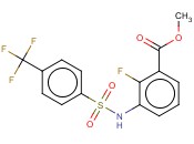 2-FLUORO-3-[[(4-TRIFLUOROMETHYLPHENYL)SULFONYL]AMINO]BENZOIC ACID METHYL ESTER