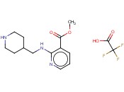 2-[(4-<span class='lighter'>哌啶</span><span class='lighter'>基</span>甲基)氨基]-3-<span class='lighter'>吡啶</span>羧酸甲酯 2,2,2-三氟乙酸盐