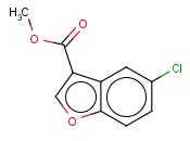 METHYL <span class='lighter'>5-CHLORO-1-BENZOFURAN-3-CARBOXYLATE</span>