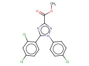 1H-1,2,4-TRIAZOLE-3-CARBOXYLIC ACID,1-(4-CHLOROPHENYL)-5-(2,4-DICHLOROPHENYL)-,METHYL ESTER