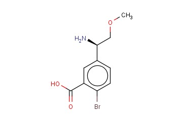 5-((1R)-1-AMINO-2-METHOXYETHYL)-<span class='lighter'>2-BROMOBENZOIC</span> ACID