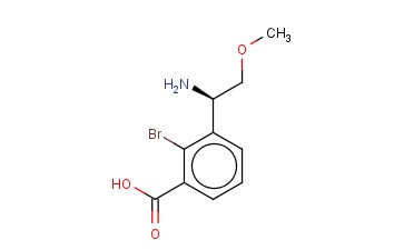 3-((1R)-1-AMINO-2-METHOXYETHYL)-<span class='lighter'>2-BROMOBENZOIC</span> ACID