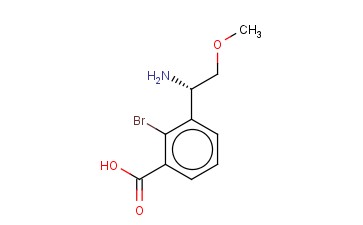 3-((1S)-1-AMINO-2-METHOXYETHYL)-<span class='lighter'>2-BROMOBENZOIC</span> ACID