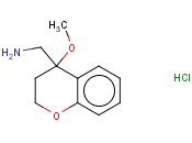 2H-1-BENZOPYRAN-4-METHANAMINE, 3,4-DIHYDRO-4-METHOXY-, HYDROCHLORIDE (1:1)