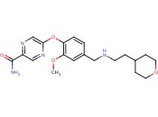 5-(2-METHOXY-4-(((2-(<span class='lighter'>TETRAHYDRO-2H-PYRAN</span>-4-YL)ETHYL)AMINO)METHYL)PHENOXY)PYRAZINE-2-CARBOXAMIDE