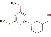 (1-(6-METHOXY-2-(METHYLTHIO)PYRIMIDIN-4-YL)PIPERIDIN-3-YL)<span class='lighter'>METHANOL</span>