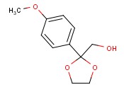 {2-(4-methoxyphenyl)-[<span class='lighter'>1,3</span>]<span class='lighter'>dioxolan-2-yl</span>}methanol