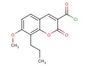 7-<span class='lighter'>methoxy</span>-2-oxo-8-propyl-2H-chromene-3-carbonyl chloride