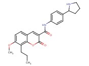 7-methoxy-2-oxo-8-propyl-N-(4-(<span class='lighter'>pyrrolidin</span>-2-yl)phenyl)-2H-chromene-3-carboxamide